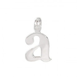 SILVER LETTER PENDANT