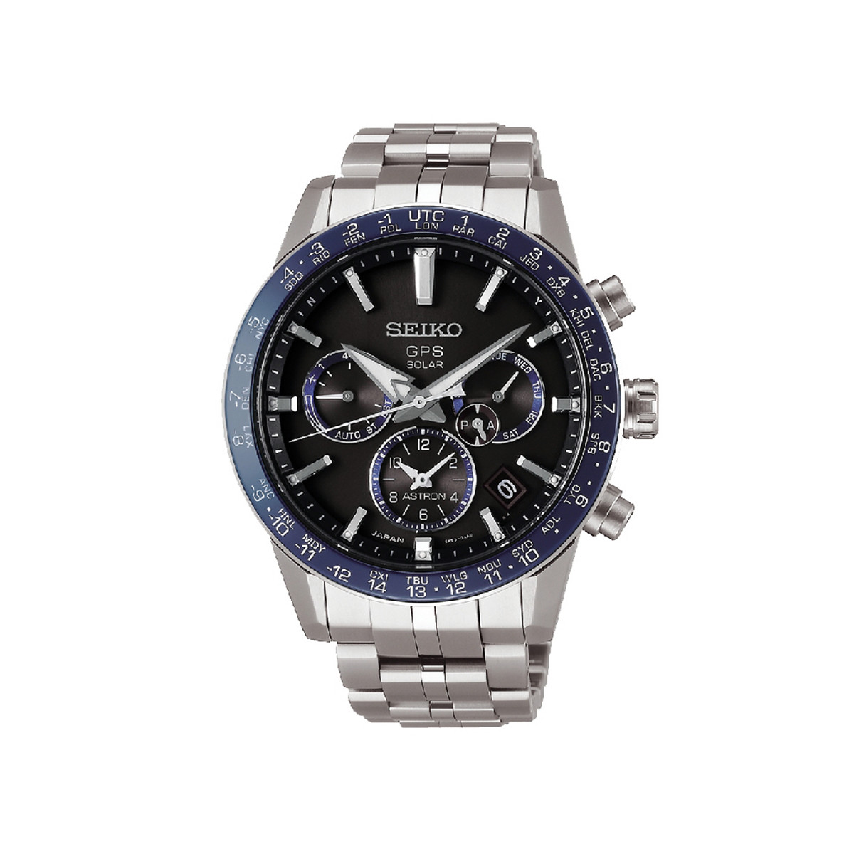 SEIKO ASTRON SOLAR CHRONO TITANIUM BLUE