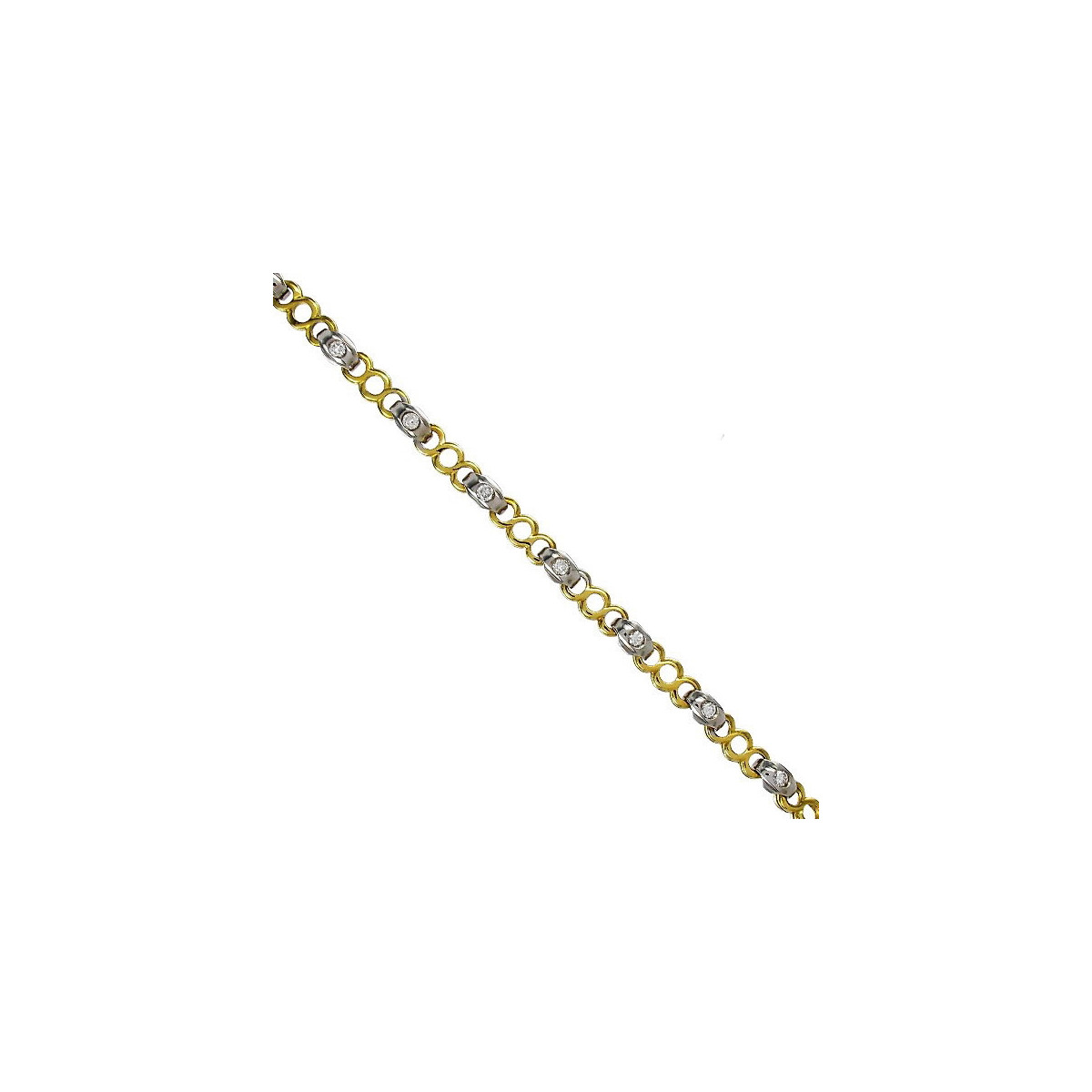 PULSERA ORO Y DIAMANTES