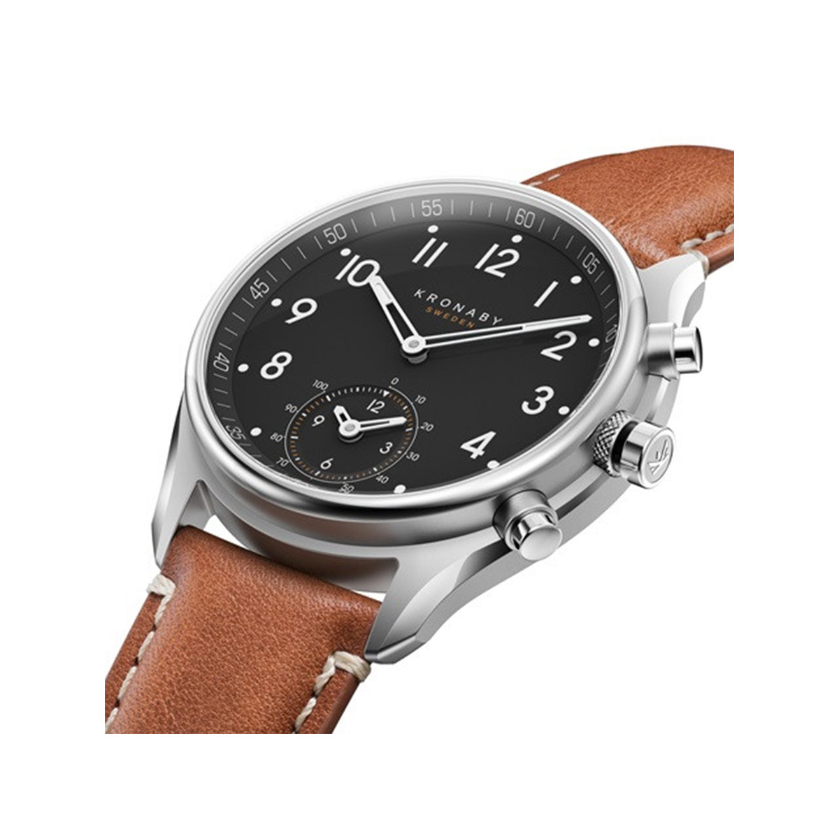 KRONABY APEX BLACK BROWN STRAP