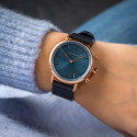 KRONABY CARAT BLUE PVD PINK STRAP