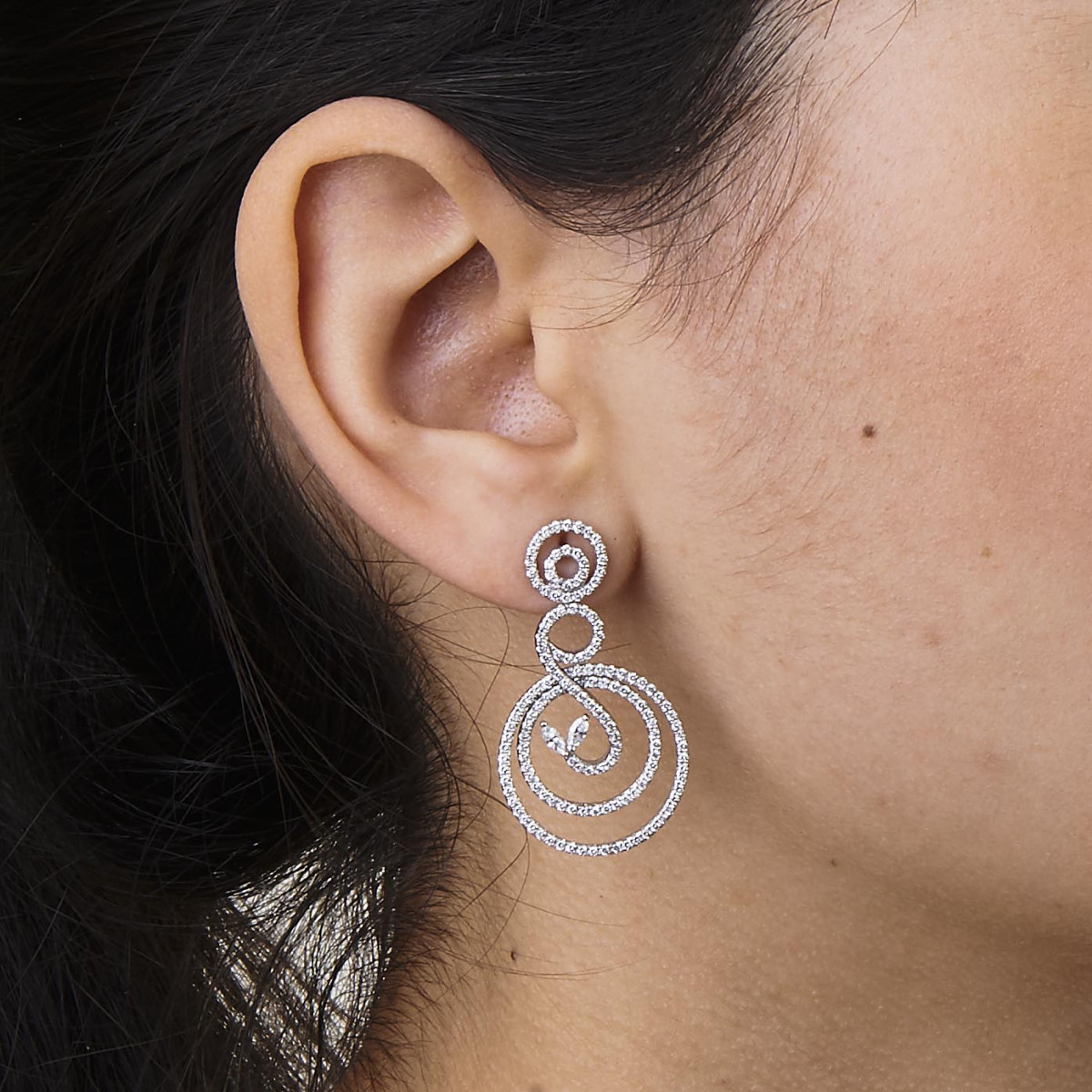 PENDIENTES ORO DIAMANTES