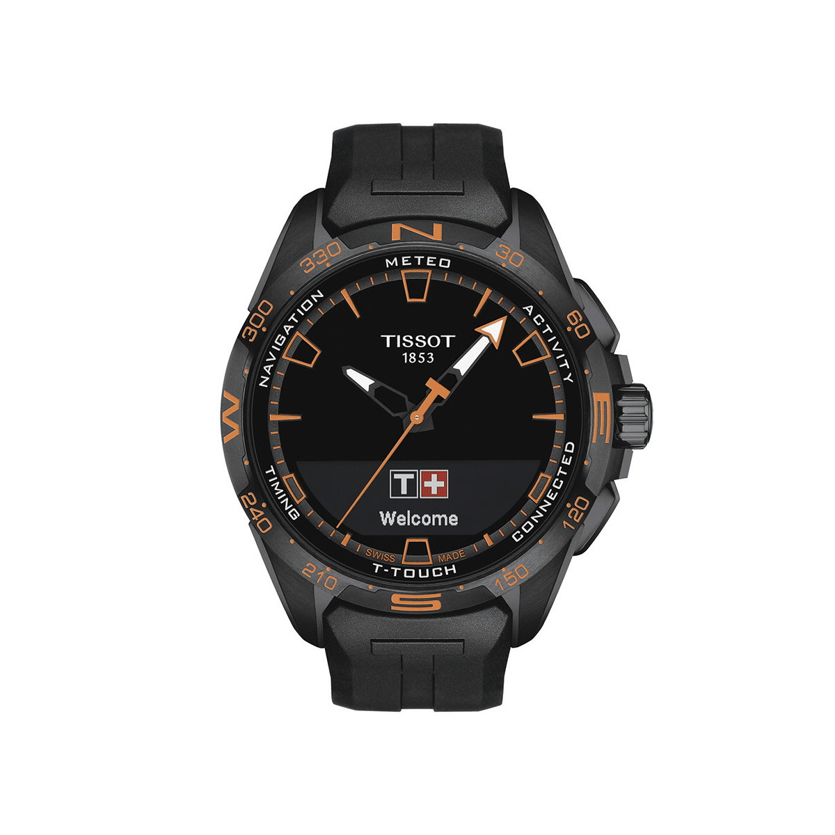 TISSOT T-TOUCH CONNECT SOLAR BLACK AND ORANGE
