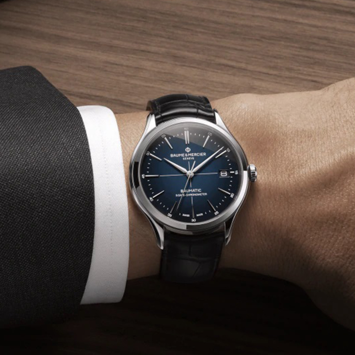 BAUME MERCIER CLIFTON BAUMATIC AZUL