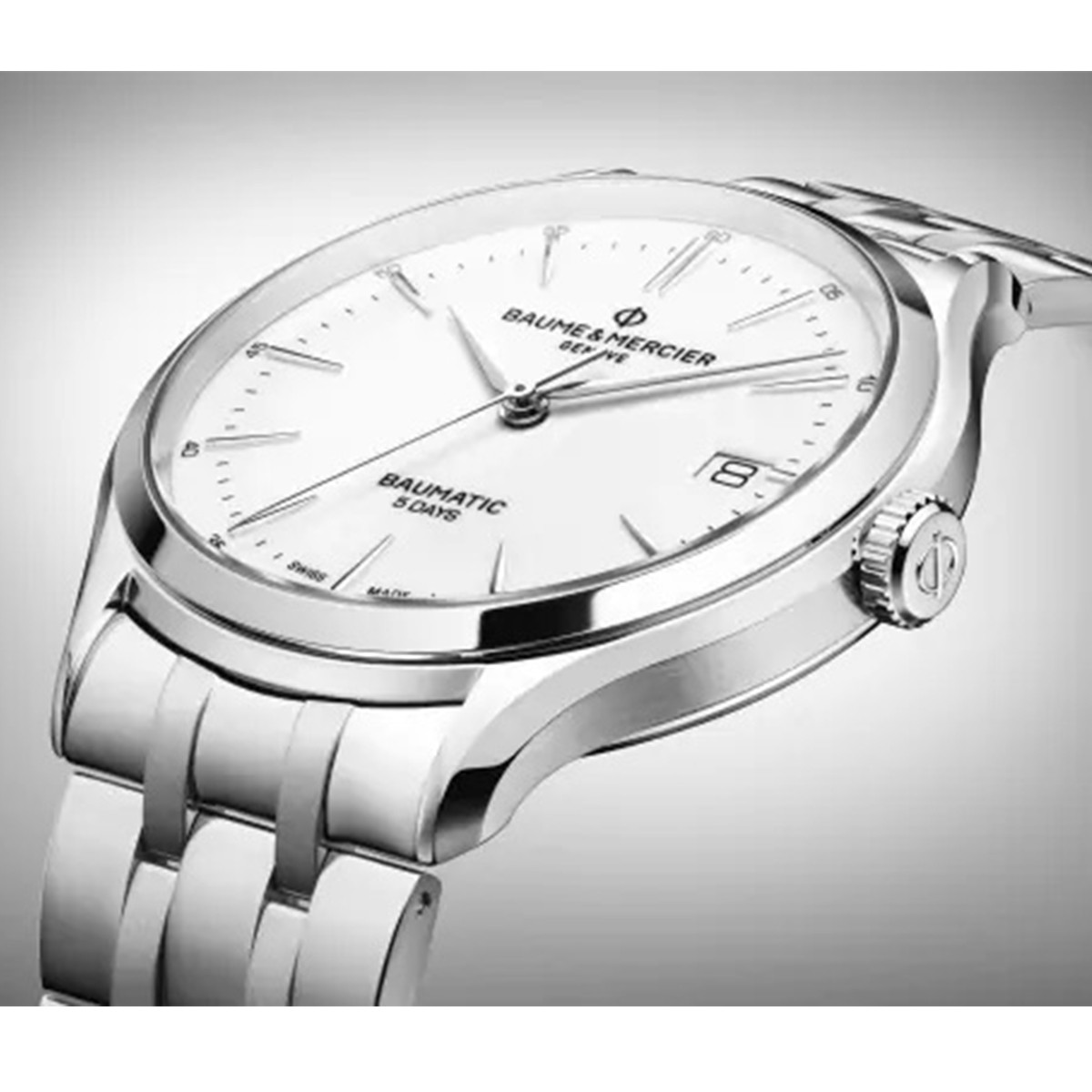 BAUME MERCIER CLIFTON BAUMATIC CORREA NEGRA