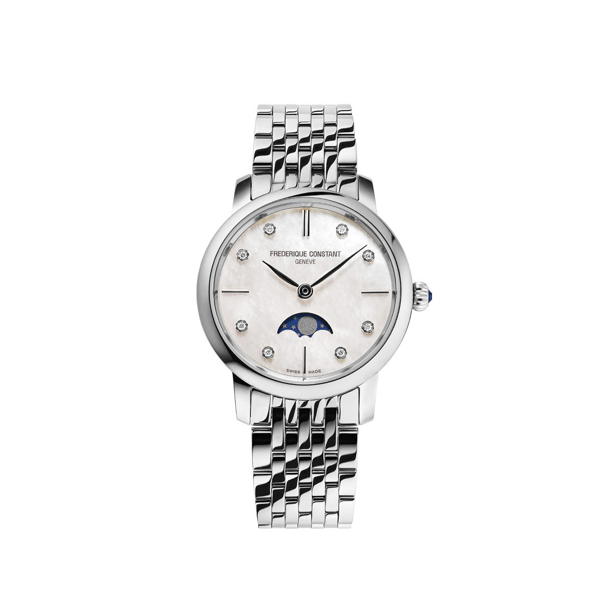 FREDERIQUE CONSTANT CLASSIC SLIMLINE MOONPHASE DIAMONDS