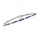 GOLD BRACELET DIAMONDS AND SAPPHIRES