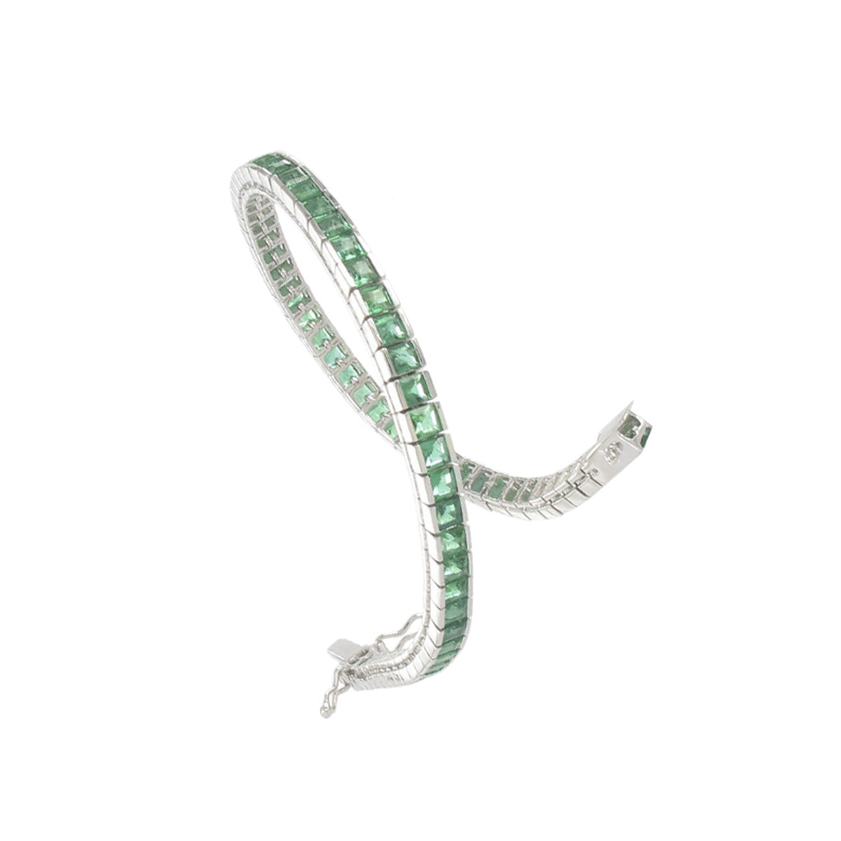 PULSERA ORO ESMERALDAS