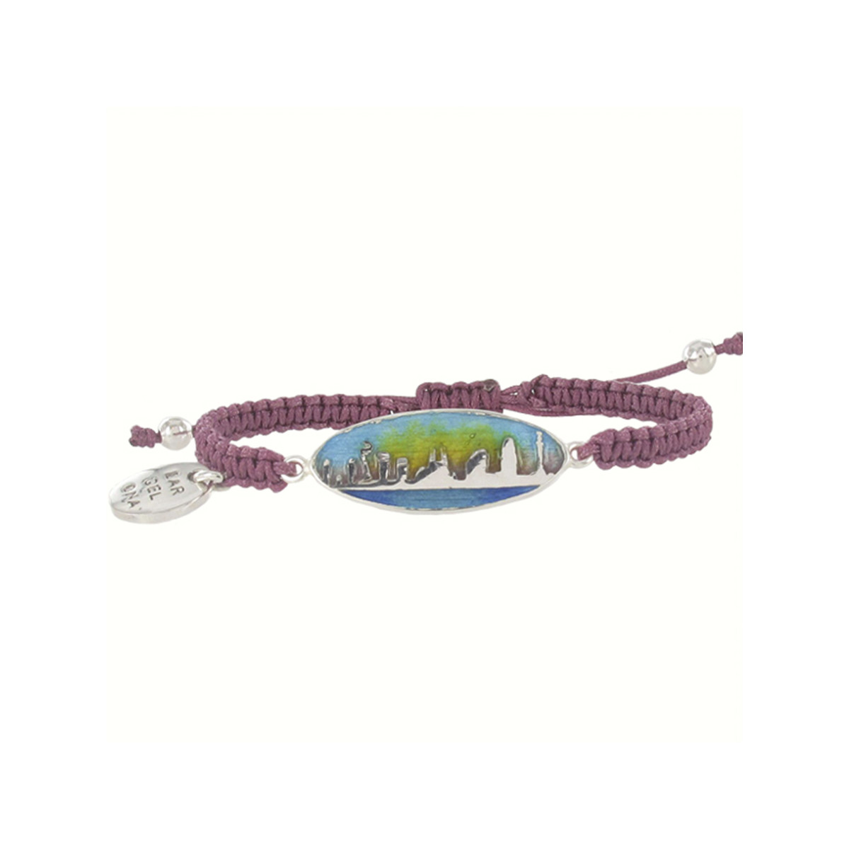 PULSERA MACRAME Y PLATA BARCELONA