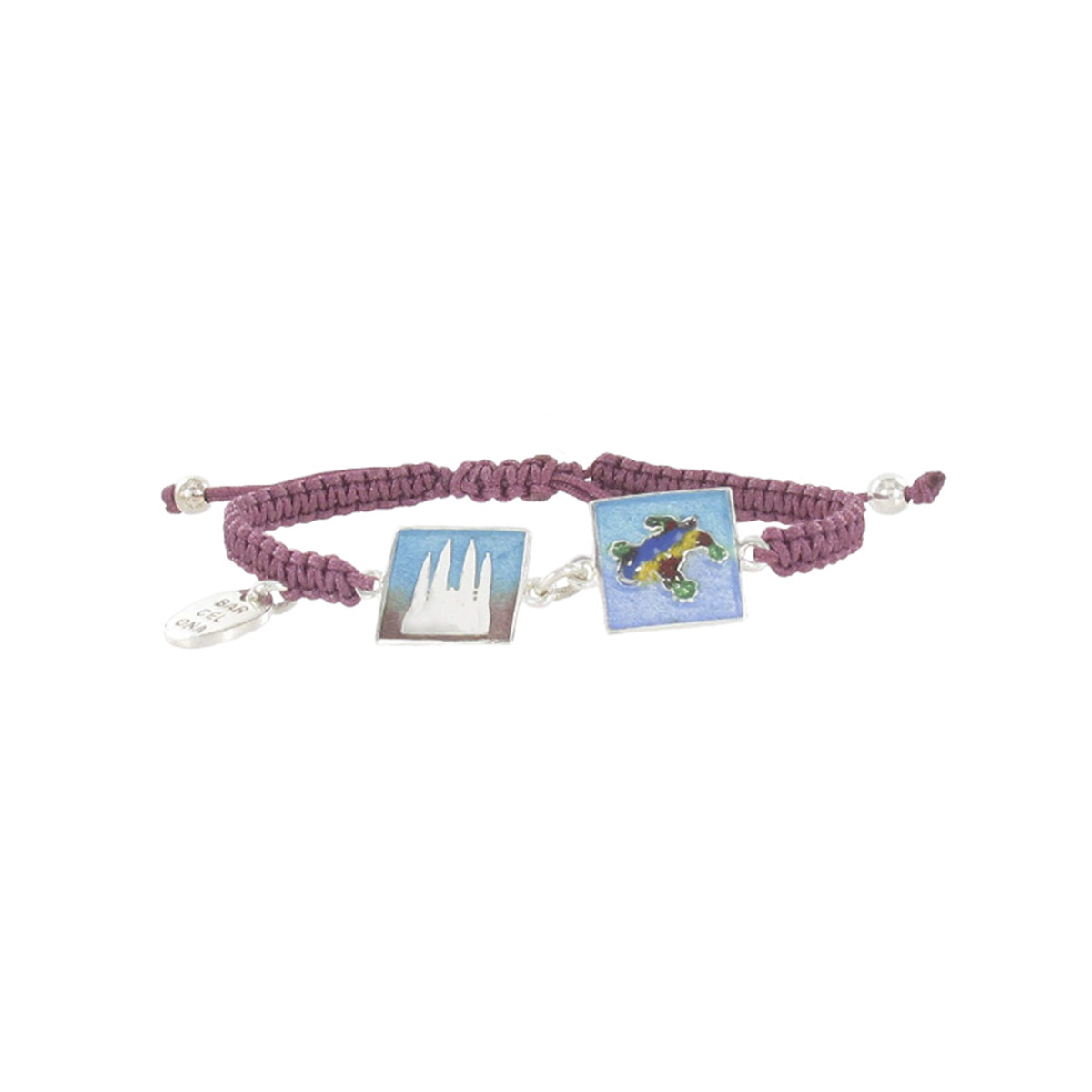 PULSERA MACRAME Y PLATA BARCELONA