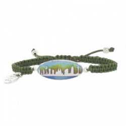 MACRAME AND SILVER BARCELONA BRACELET