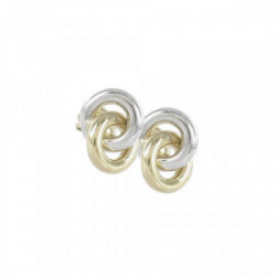 YELLOW AND WHITE GOLD EARRINGS