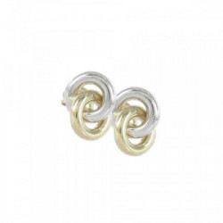 PENDIENTES ORO BLANCO Y AMARILLO