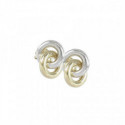 YELLOW AND WHITE GOLD EARRINGS