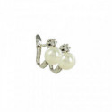 PENDIENTES ORO PERLA Y DIAMANTE