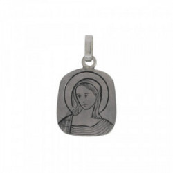 MEDALLA PLATA VIRGEN GRABADA