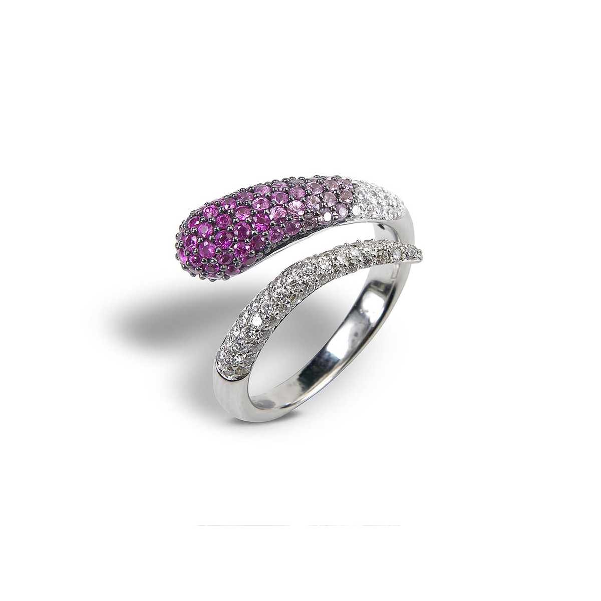 RING WITH PINK SAPPHIRES