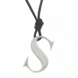 SILVER AND LEATHER NECKLACE