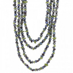 COLLAR PERLAS, PERIDOTOS Y GRANATES