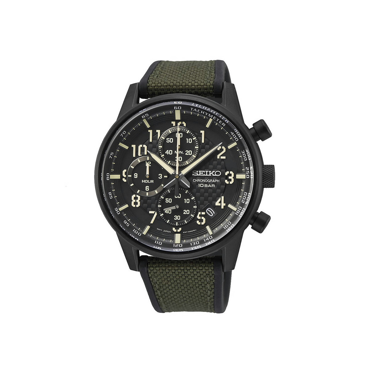 seiko neo sports black 43 mm