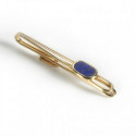 GOLD TIE PIN WITH LAPISLAZULI