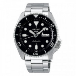 SEIKO 5 SPORTS BISEL Y ESFERA NEGROS