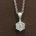 NECKLACE WHITE GOLD AND 7 DIAMONDS