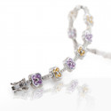 BRAÇALET OR SAFIRS I DIAMANTS