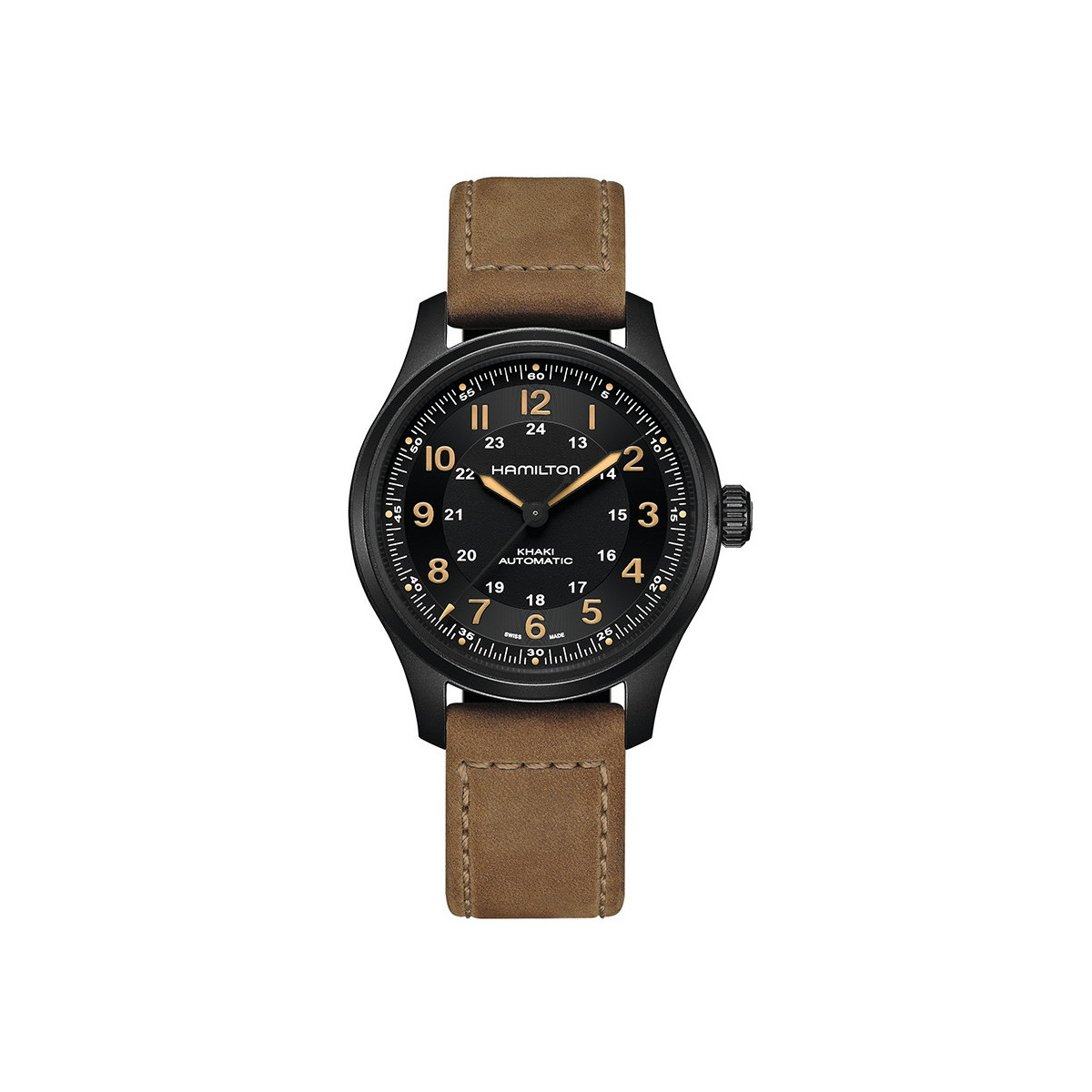 HAMILTON KHAKI PVD NEGRO 42 MM