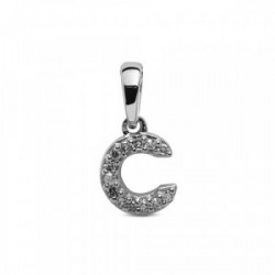 INITIAL C PENDANT WITH DIAMONDS