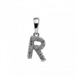 INITIAL R PENDANT WITH 19 DIAMONDS