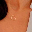 CHAIN WITH YELLOW GOLD HEART
