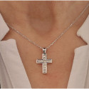 WHITE GOLD DIAMOND CROSS