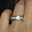 ALIANZA ORO BLANCO 14 DIAMANTES BAGUETTE