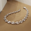 PULSERA ORO BLANCO CALABROTE