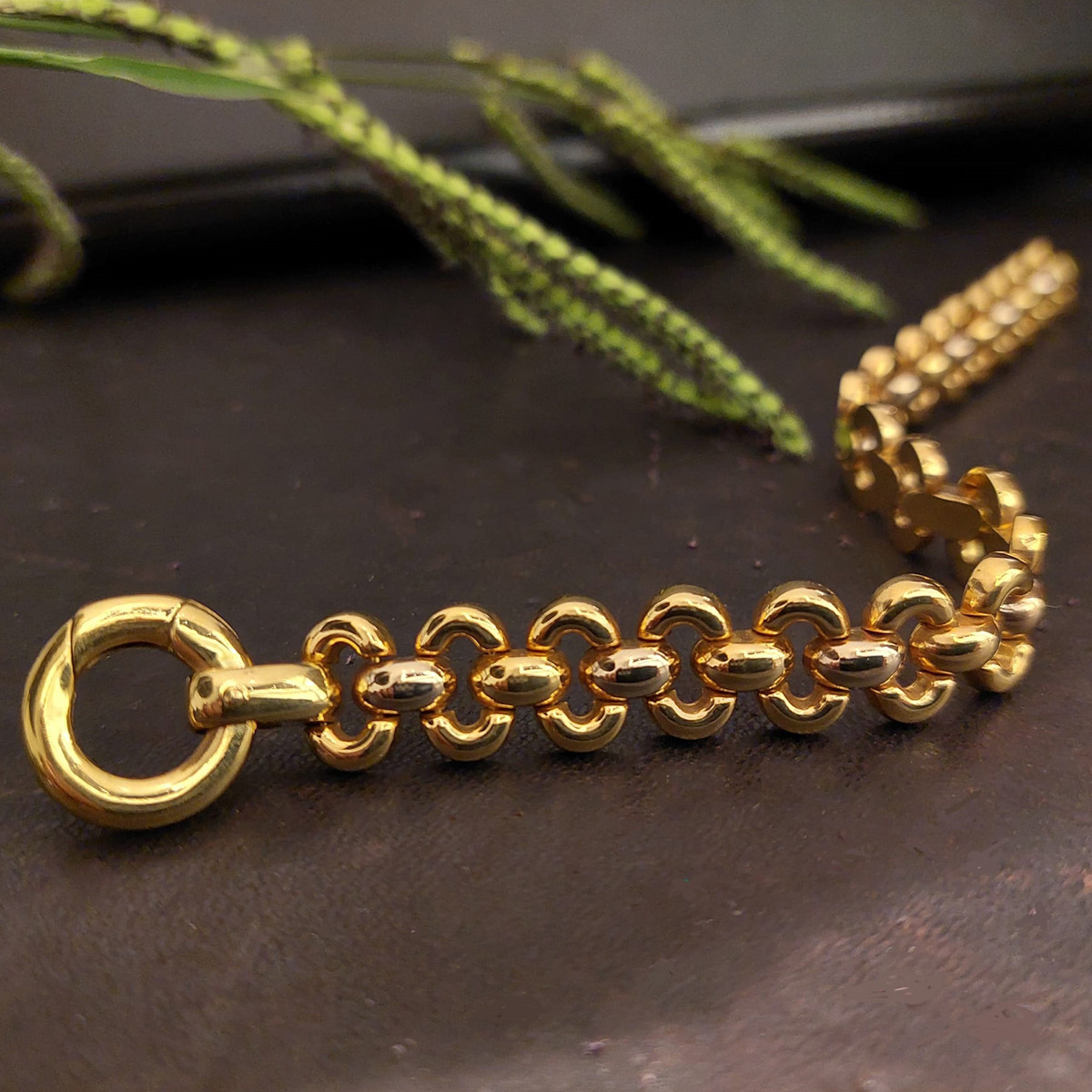 ARTICULATED TWO GOLD BRACELET