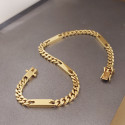 PULSERA ORO PLACAS INTEGRADAS