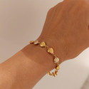 GOLD HEARTS BRACELET