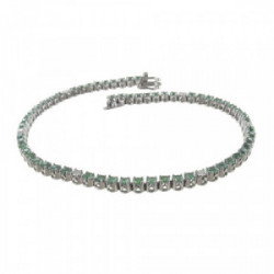 GOLD EMERALDS AND DIAMOND BRACELET