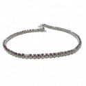 PULSERA ORO RUBIS Y DIAMANTES