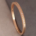 MEDIA ALIANZA DE 23 DIAMANTES EN ORO ROSA 18K 0,066 CT