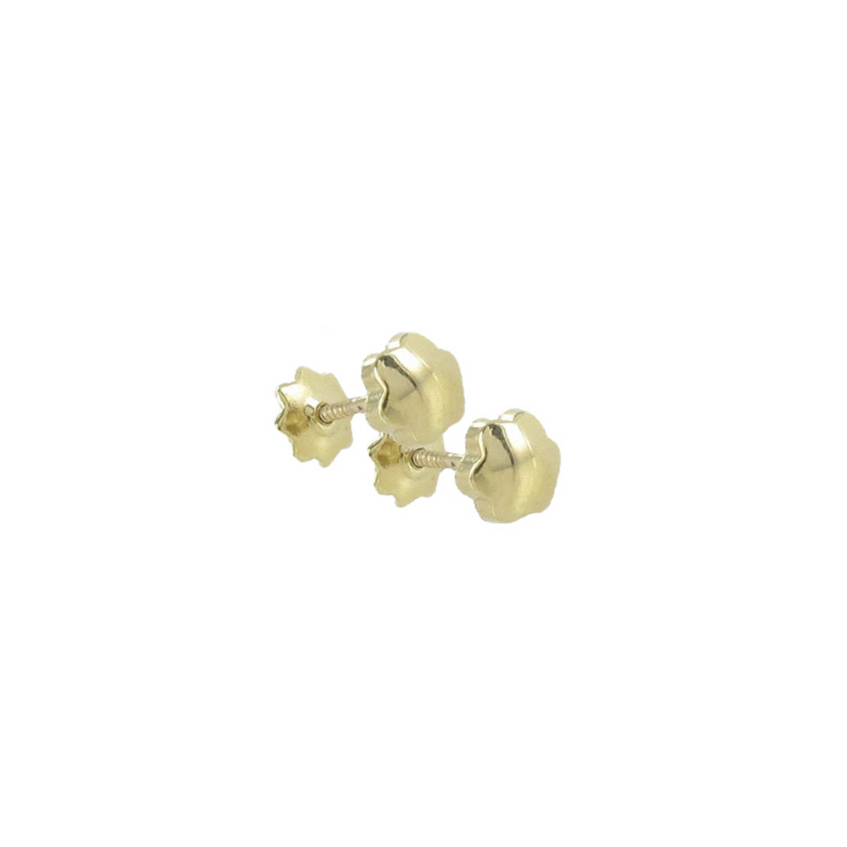 PENDIENTE BEBÉ FLOR ORO AMARILLO