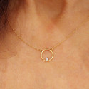 COLLAR ORO AMARILLO Y DIAMANTE MINI