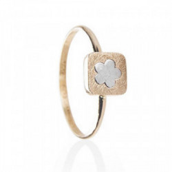 ANILLO ORO AMARILLO Y ORO BLANCO