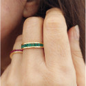 YELLOW GOLD RING WITH EMERALDS