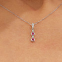 COLLAR OR RUBIS I DIAMANTS