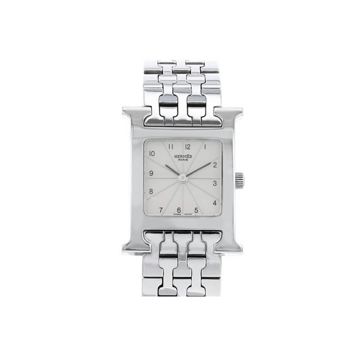 HERMÉS HEURE H STEEL BRACELET AND CASE