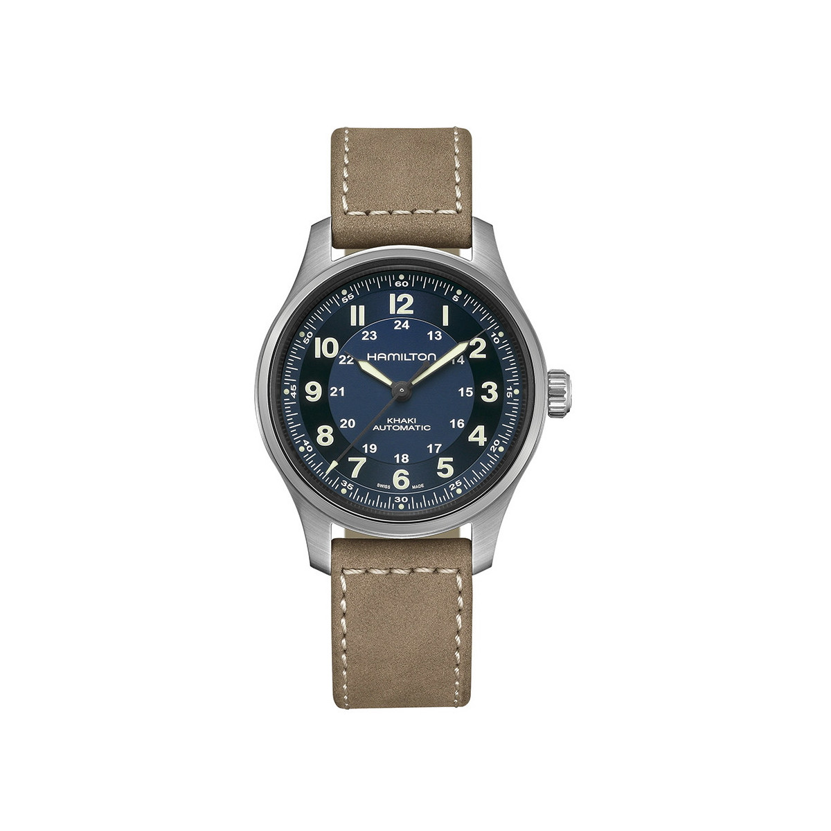 HAMILTON KHAKI FIELD TITANIUM BLUE