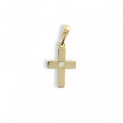 GOLD CROSS WITH DIAMONDS