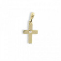 GOLD CROSS WITH DIAMONDS